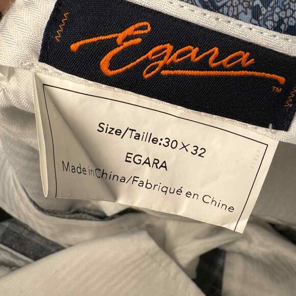 Egara Grey & Blue Check Patterned Two-Piece Suit - 36R & 30x30 - Picture 11 of 11